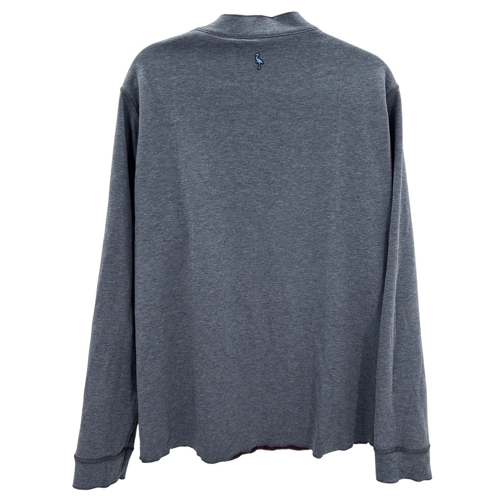 Tailorbyrd Mens Reversible Quarter Snap Pullover XL Burgundy Bird Golf Athletic - Picture 7 of 9